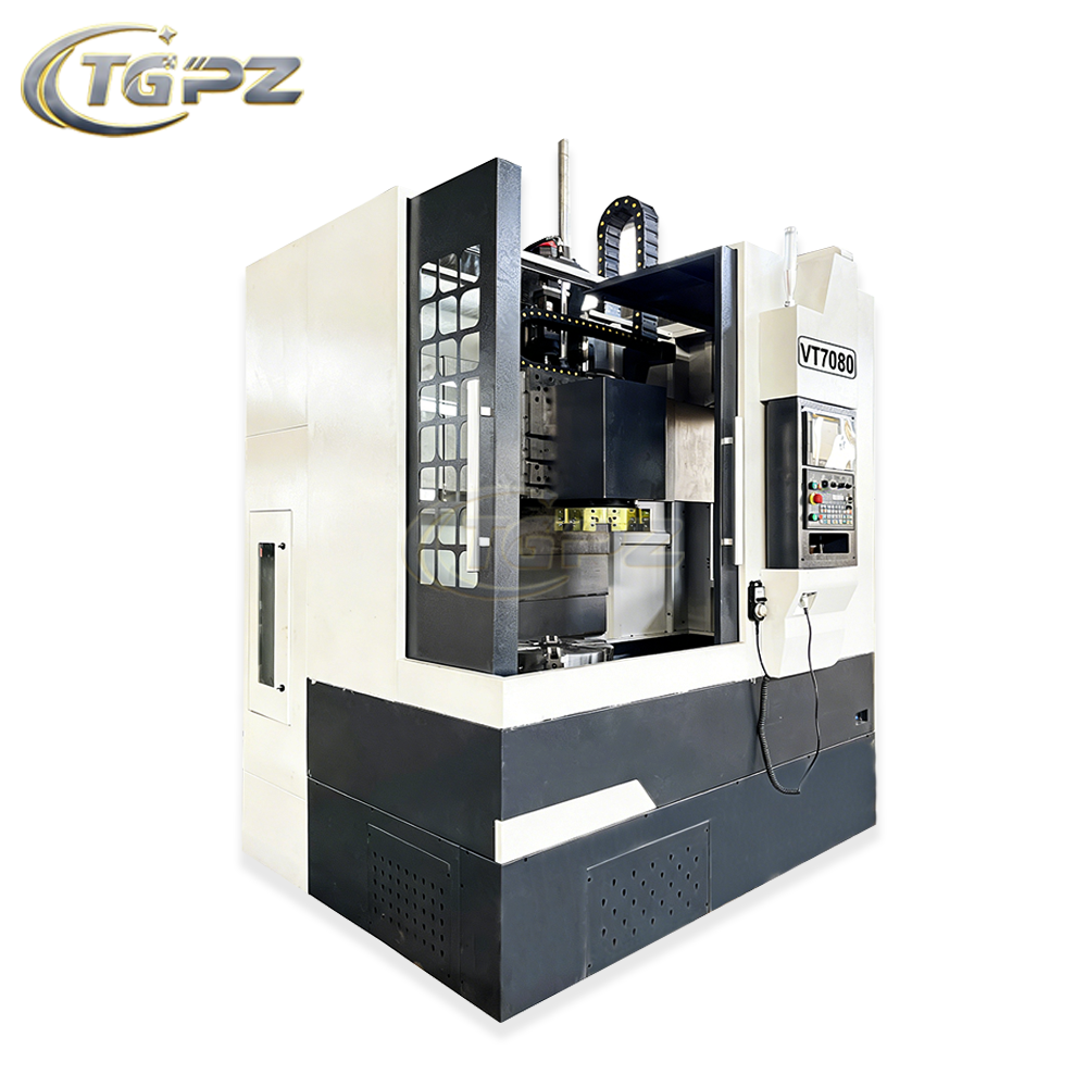 VTC750 CNC Vertical Lathe Machine smooth chip removal